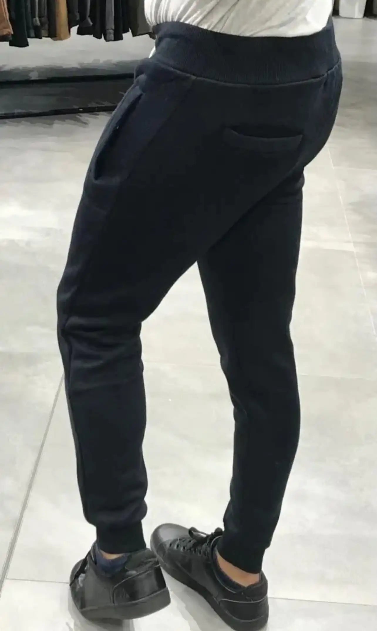 Pantaloni Jogger Uomo Felpati con Coulisse BLU-NAVY - SUNTIMEMODA