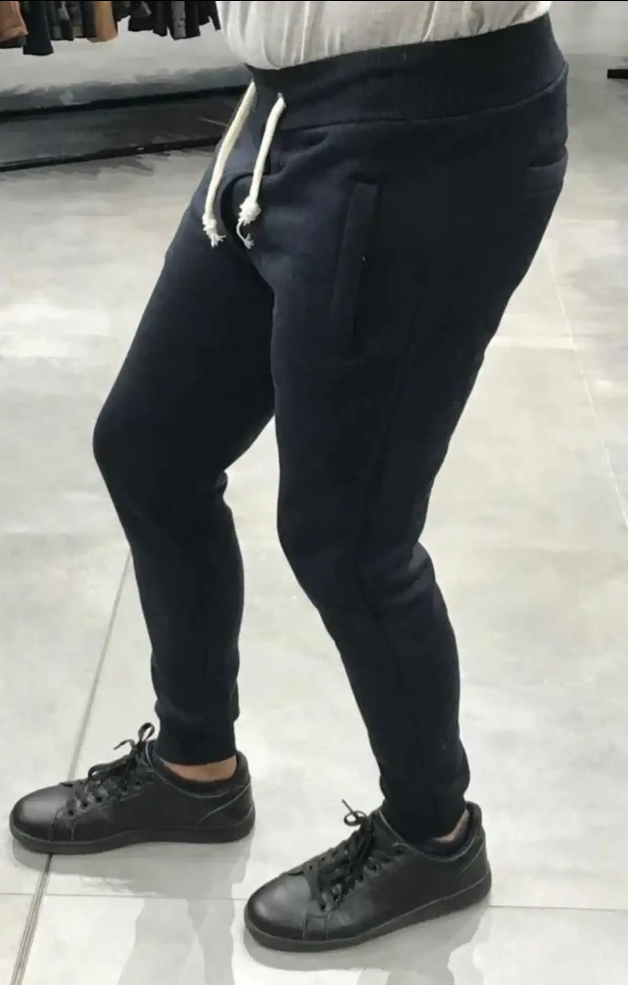 Pantaloni Jogger Uomo Felpati con Coulisse BLU-NAVY - SUNTIMEMODA