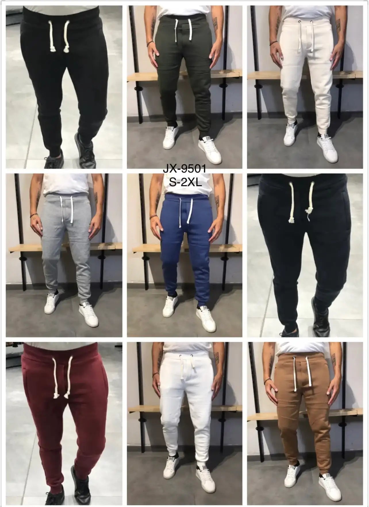 Pantaloni Jogger Uomo Felpati con Coulisse - SUNTIMEMODA