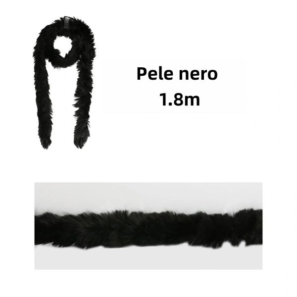 Pelliccia nero 1.8m - SUNTIMEMODA