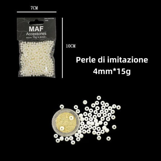 Perle di imitazione PANNA 15G*4MM - SUNTIMEMODA