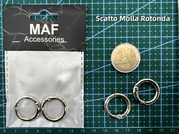 Scatto Molla Rotonda argento - SUNTIMEMODA