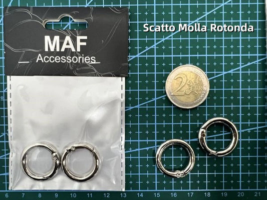 Scatto Molla Rotonda argento - SUNTIMEMODA
