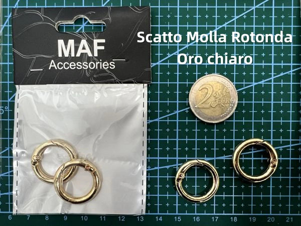 Scatto Molla Rotonda oro chiaro - SUNTIMEMODA