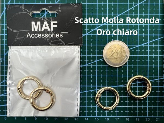 Scatto Molla Rotonda oro chiaro - SUNTIMEMODA