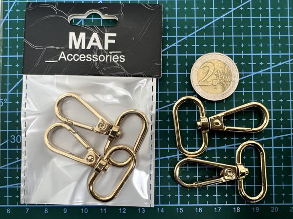 Square Ring Lobster Clasp Claw Swivel with Rings ORO CHIARO - SUNTIMEMODA