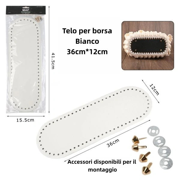Fondo per Borsa 36x12cm BIANCO - SUNTIMEMODA