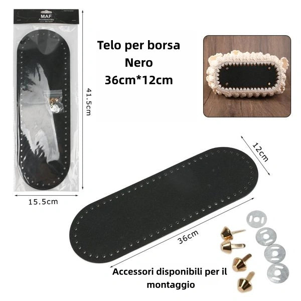 Fondo per Borsa 36x12cm NERO - SUNTIMEMODA