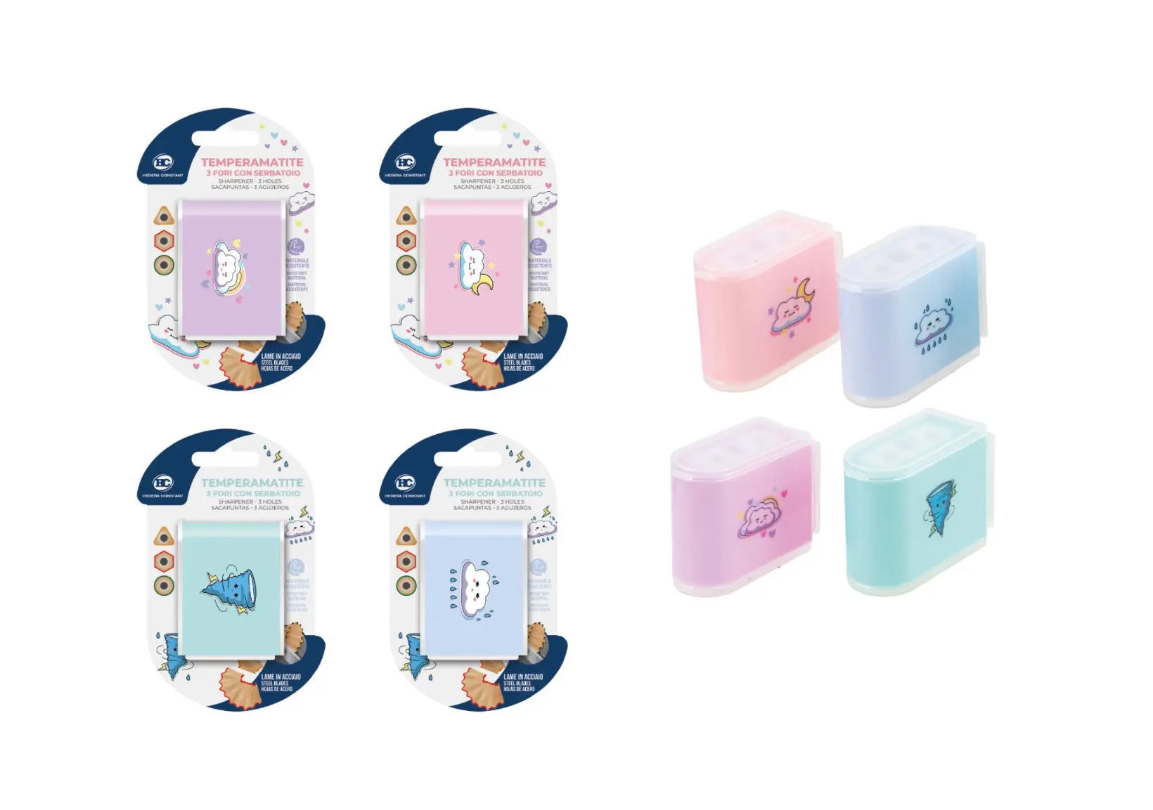 Temperamatite 3 fori con serbatoio - SUNTIMEMODA