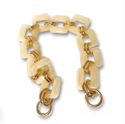 Tracolla in acrilico BEIGE - SUNTIMEMODA