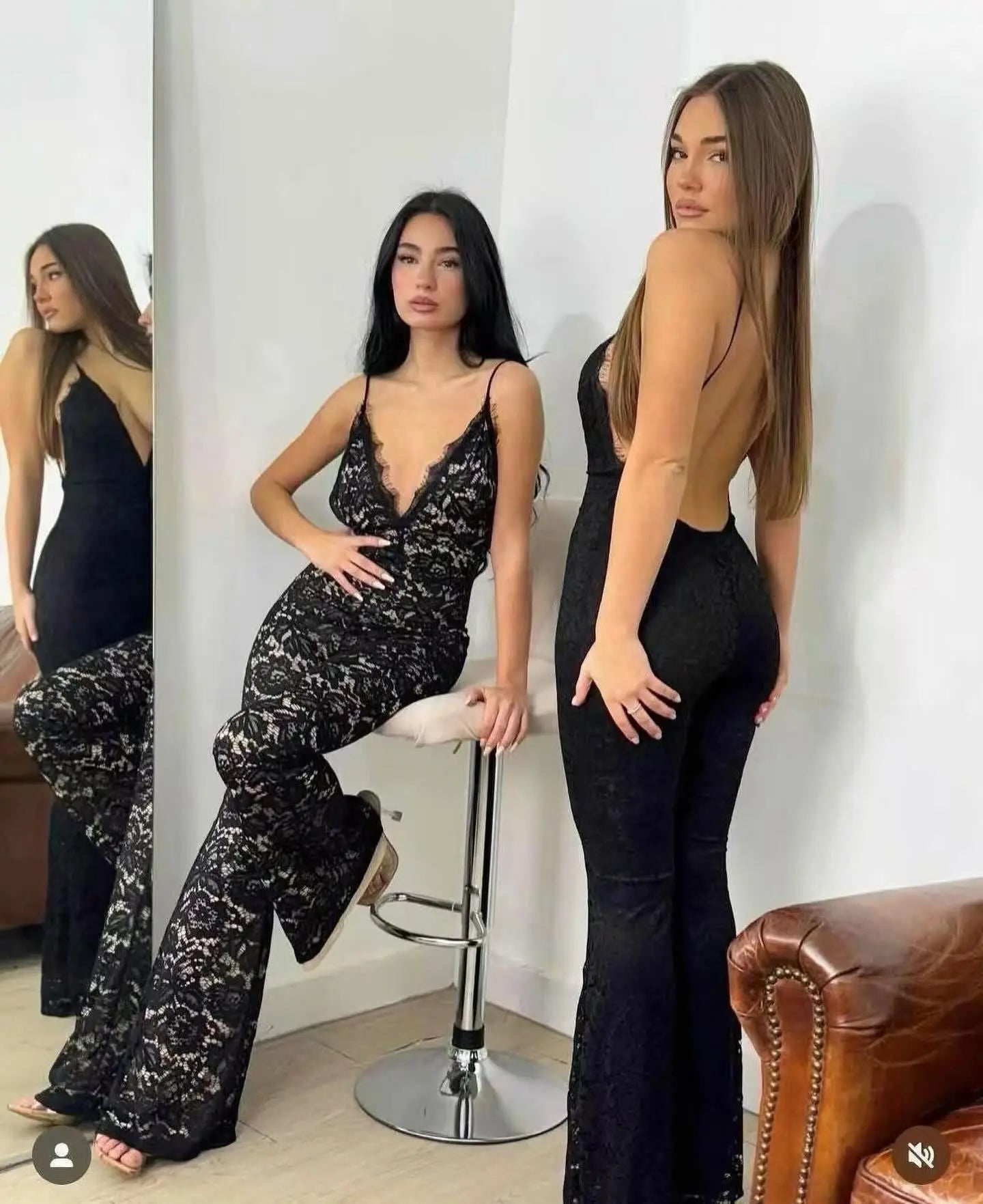 Tuta in pizzo NERO - SUNTIMEMODA