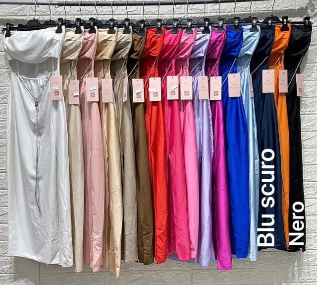 Vestito senza spalline con tanti color - SUNTIMEMODA