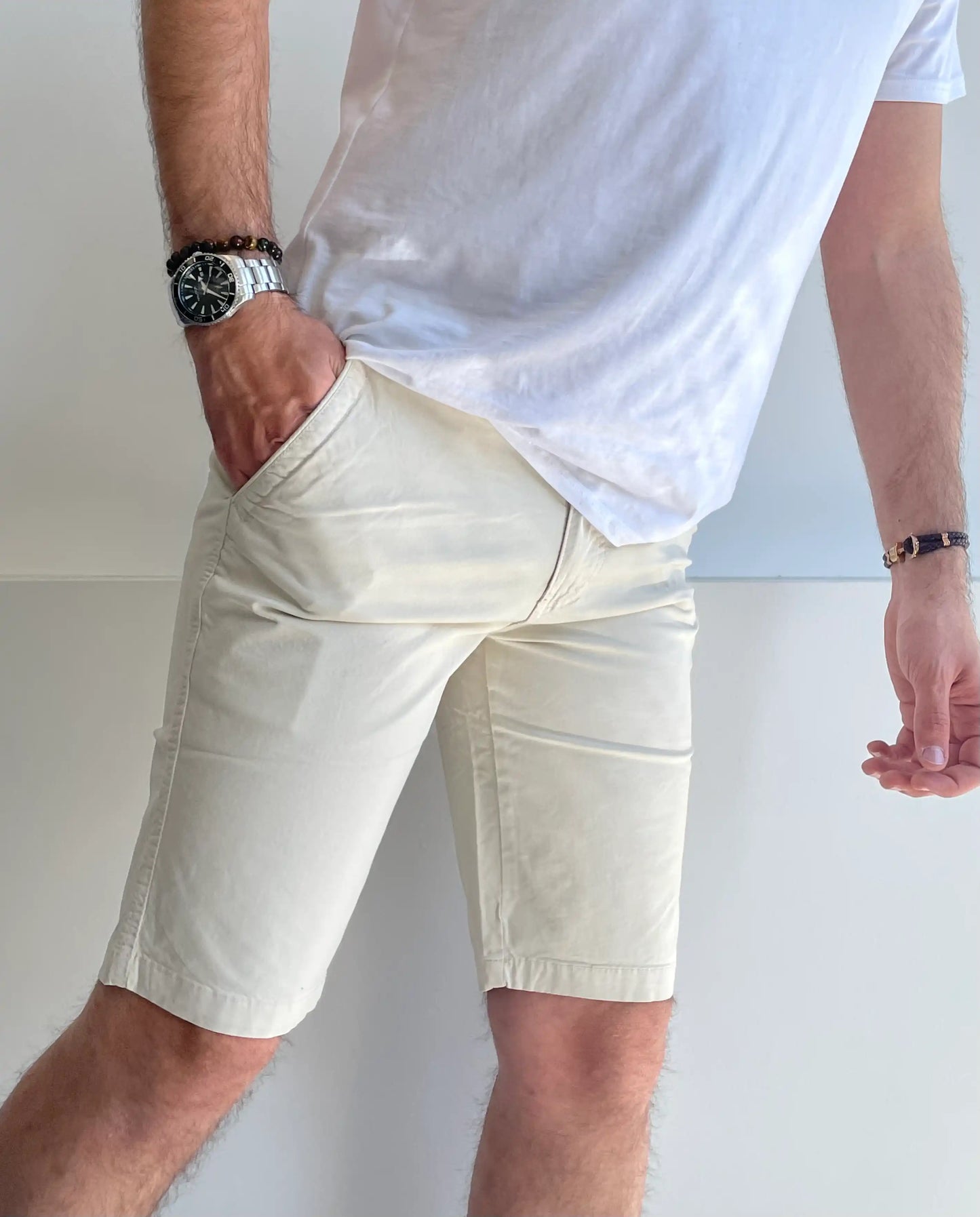 Zeta pantaloncini per uomo BEIGE - SUNTIMEMODA