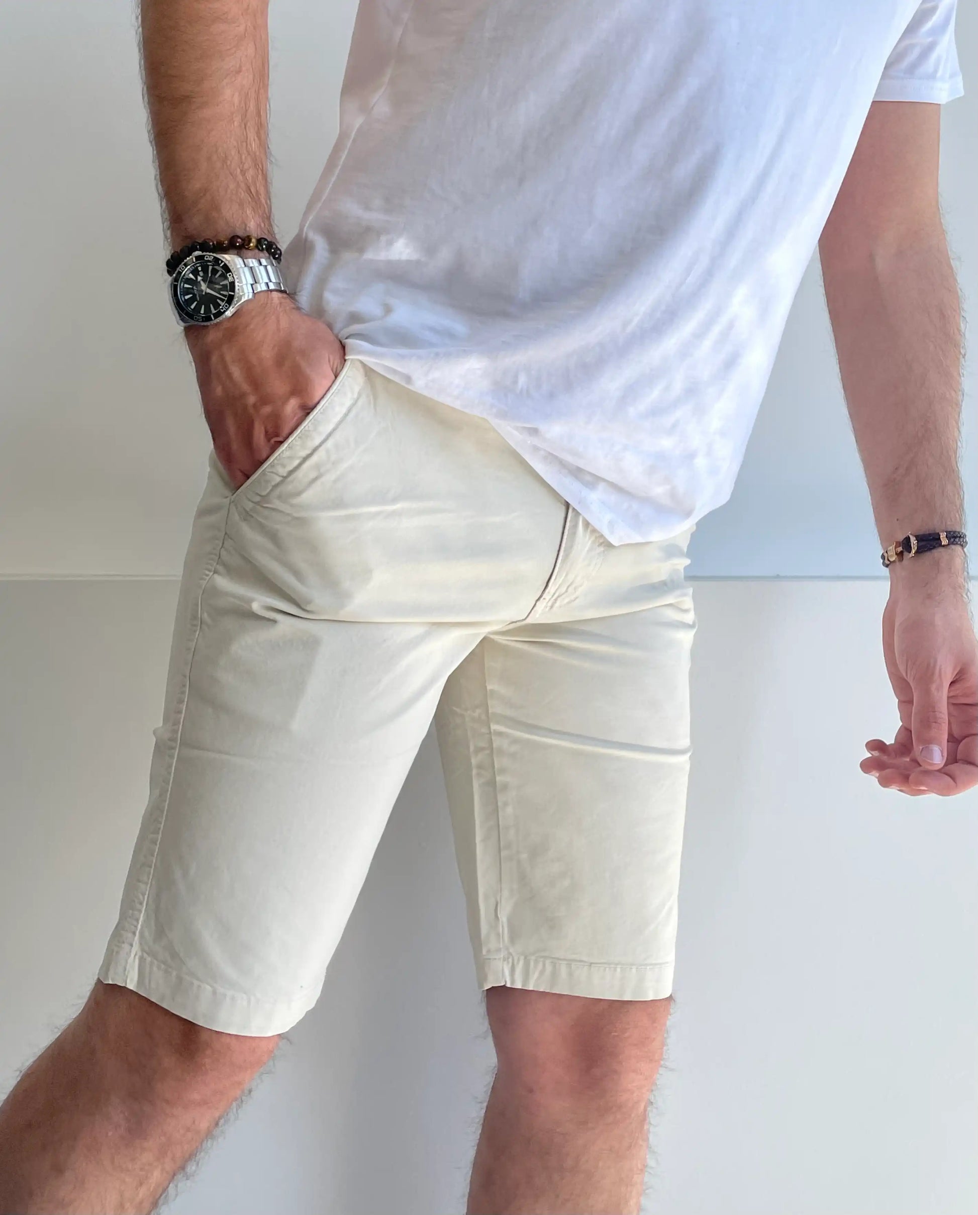Zeta pantaloncini per uomo BEIGE - SUNTIMEMODA