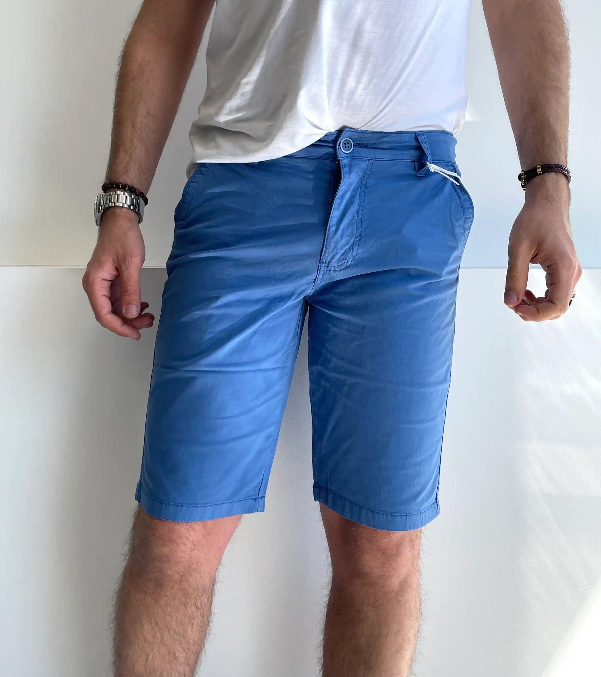Zeta pantaloncini per uomo BLU CHIARO - SUNTIMEMODA