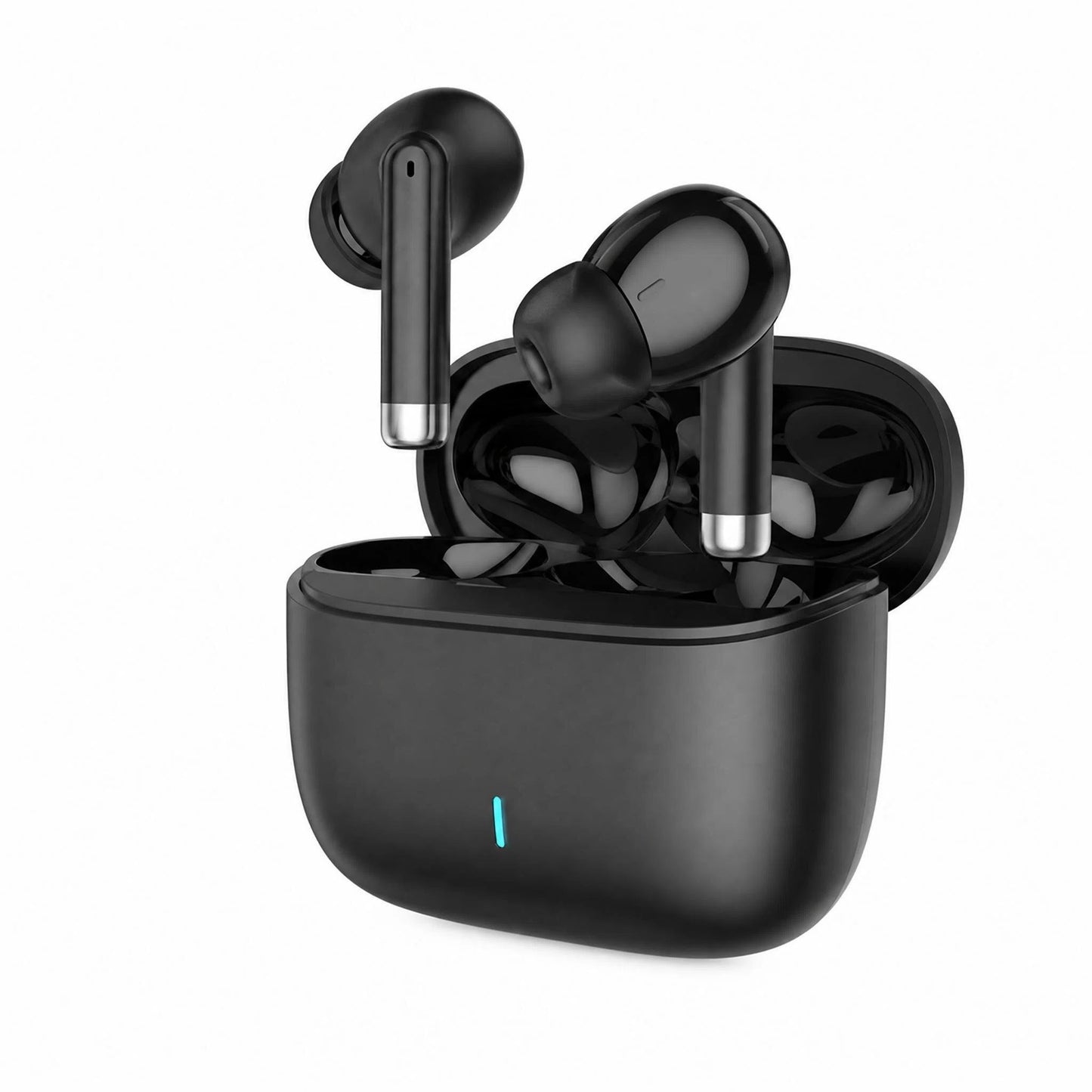 Auricolari wireless TWS in-ear di colore nero con custodia di ricarica - SUNTIMEMODA