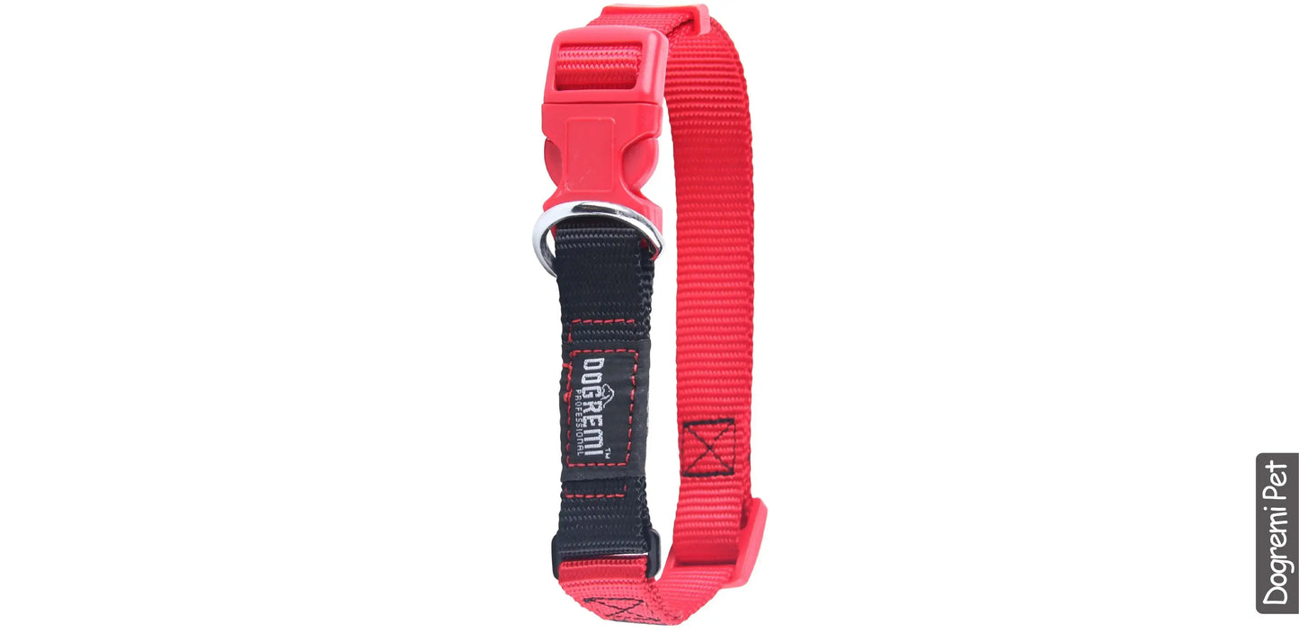 Collare robusto per cani grandi regolabile 44-68cm larghezza 2cm bicolore - Suntime Moda
