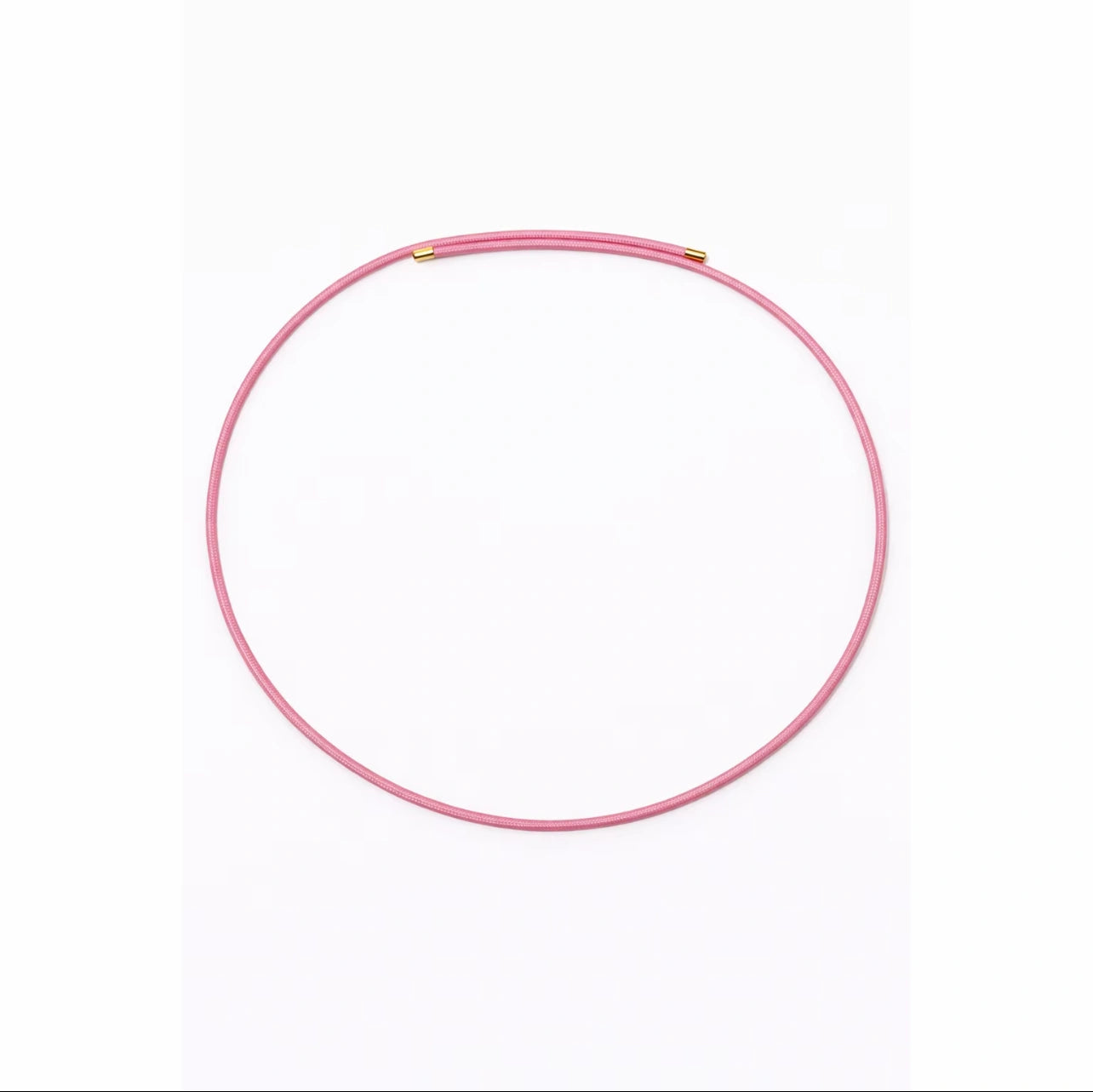 Cordino magnetico multifunzione di colore rosa avvolto a doppio giro, utilizzabile come collana o bracciale - SUNTIMEMODA