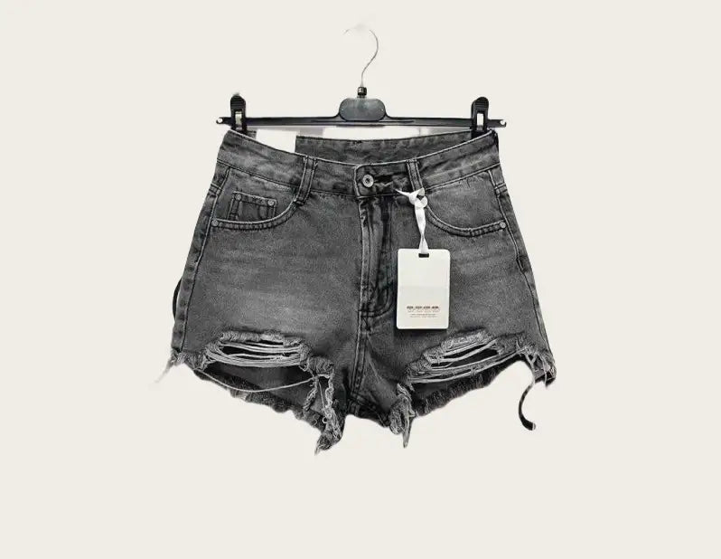 jeans pantaloncino grigio - SUNTIMEMODA