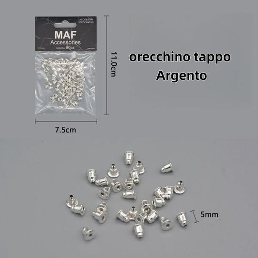 orecchino tappo argento - SUNTIMEMODA