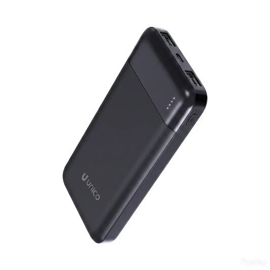 Power bank nero da 10000mAh con doppie porte USB e 4 indicatori LED per la batteria - SUNTIMEMODA