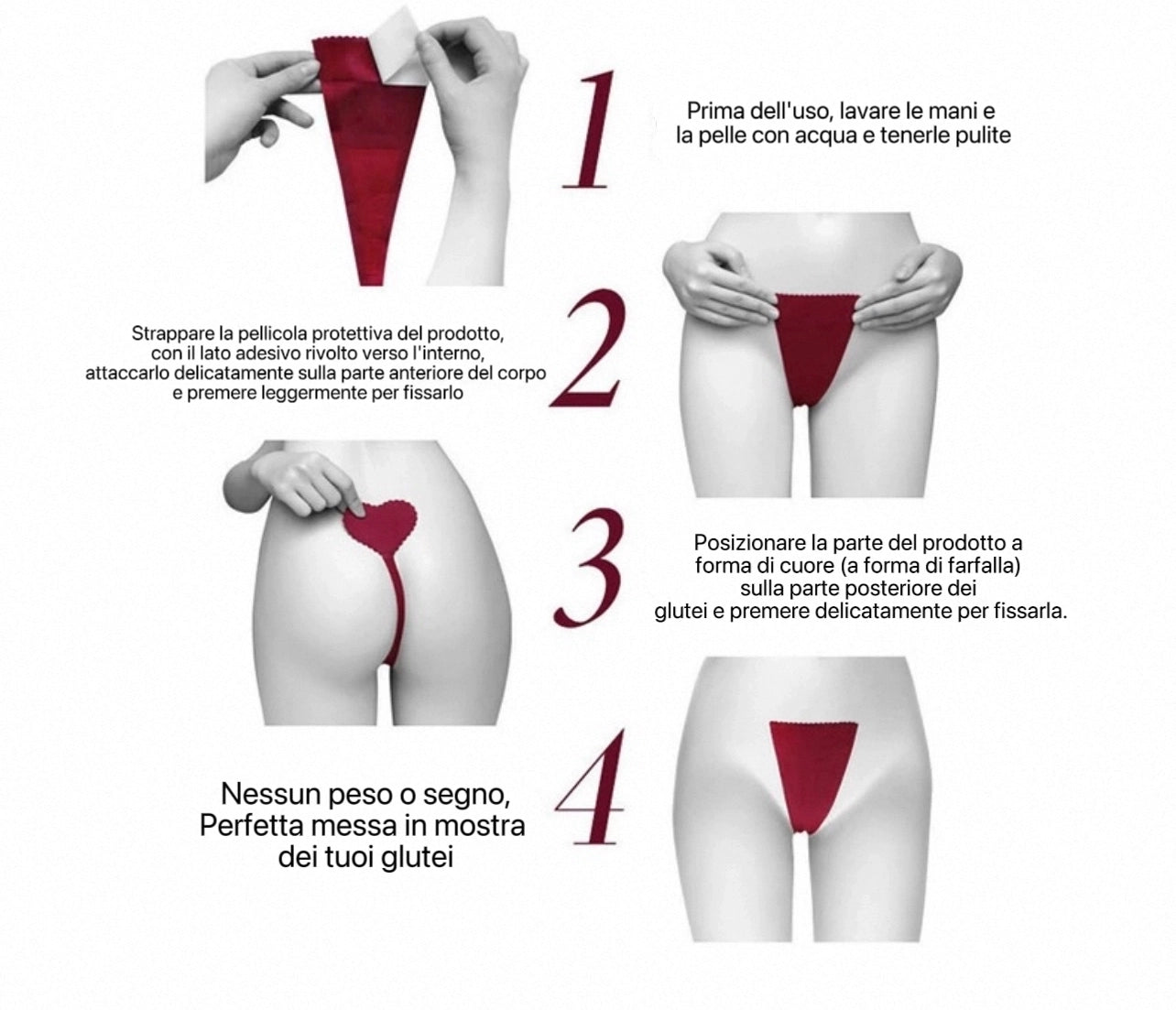 slip invisibile ISTRUZIONI - SUNTIMEMODA