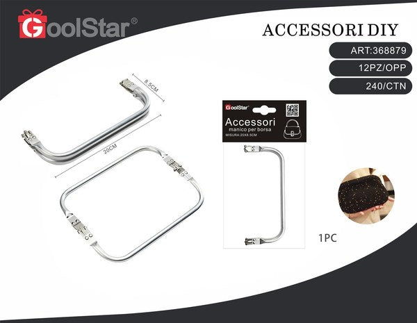 Telaio in metallo GoolStar per borse fai-da-te, misura 14 x 7.5 cm, articolo 368876 - SUNTIMEMODA